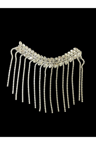 WeddingShopStone Special Design Iron-On Eye-Catching Stone Dress Accessory Collar Shoulder Ribbon Brooch