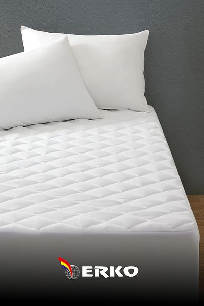 Erko Dört Mevsim Quilted Single Mattress Cover Fitted Liquid Proof 100% Cotton Mattress Protector