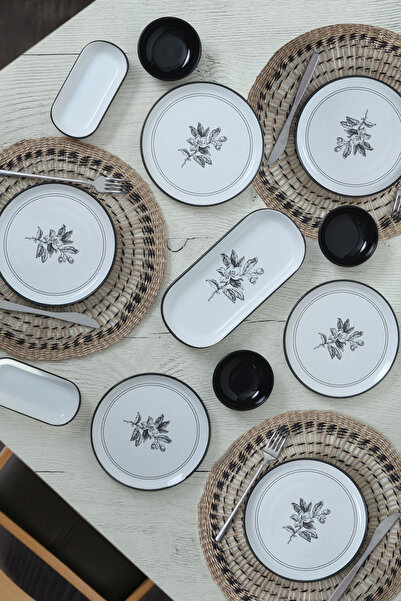 Keramika Çiçek Kahvaltı Takımı 13 Parça 6 Kişilik 22618