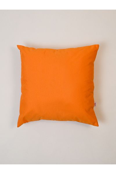 Galia Tasarım Soft Touch Plain Orange Pillow Case 45X45 cm Bottom Zippered