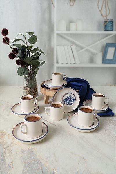 Keramika Marine Wonders Nordic Coffee Set 12 τεμαχίων για 6 άτομα 22741-22905