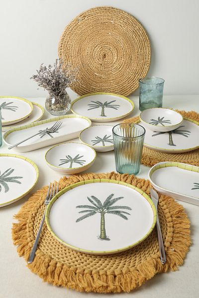 Keramika 12 Piece Palm Breakfast Set for 6 People 22642