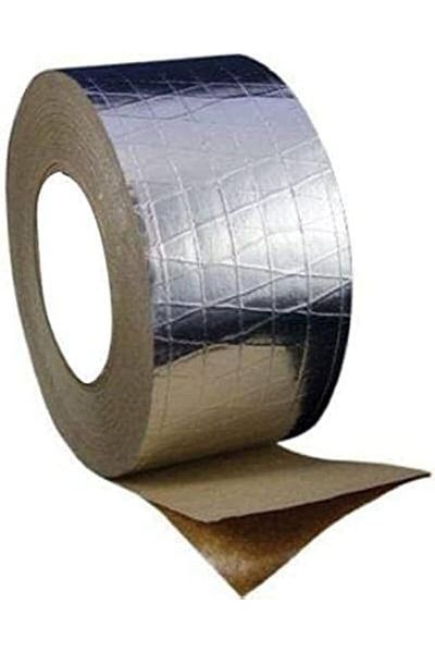 MARKQ Fsk Tape, 3" X 25 Yards Aluminum Foil Scrim Kraft Insulation Jacketing Tape For Insulating, Hv