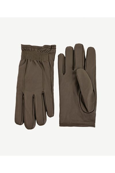 Yargıcı Shirred Leather Men's Gloves