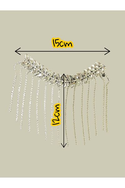 WeddingShopStone Special Design Iron-On Eye-Catching Stone Dress Accessory Collar Shoulder Ribbon Brooch