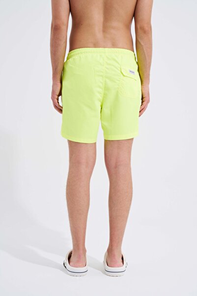 Machinist Men's Yellow Basic Sea Shorts