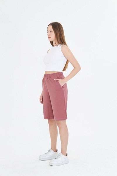 TRENDHİLL Γυναικείο Βαμβακερό Κάπρι Dusty Rose 7003-GK
