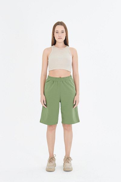 TRENDHİLL Dámská bavlna Capri Khaki 7003-H