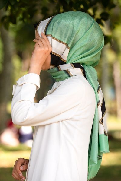 Vissona Γυναικείο Fresh Silk Shawl Mint Green Cream
