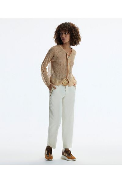 Yargıcı Straight Cut Embroidery Detailed Trousers