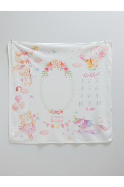 Caramell %100 Pamuk Bebek Battaniyesi 90x90 Penye Yenidoğan Ve Çok Amaçlı