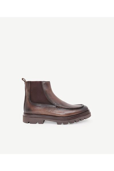 Yargıcı Retro Look Elastic Δερμάτινες Μπότες