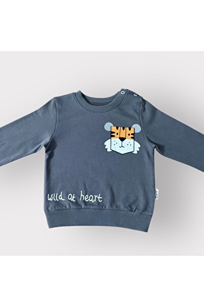 Store Kaplan Baskılı Erkek Bebek Eşofman Takımı