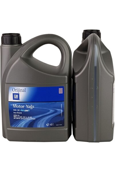 Genel Markalar GM SAE 5W30 Dexos 2 4 LT Tam Sentetik Motor Yağı 2025 Üretim