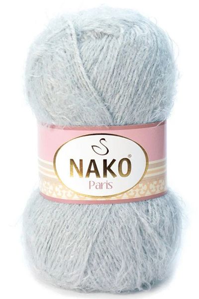 NAKO Paris Hand Knitting Yarn Μαλλί 10914 Μεταλλικό Γκρι