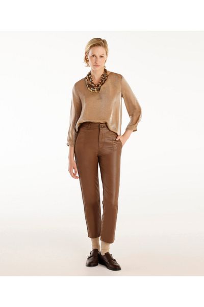 Yargıcı Regular Waist Straight Cut Trousers with Pen Detail