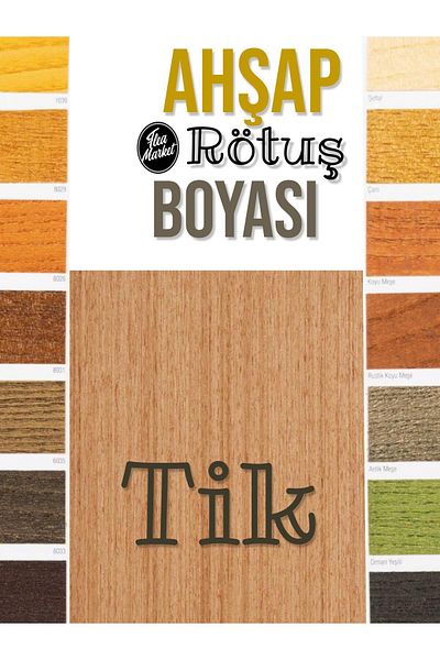 Flea Market Wood Touch up Paint - Teak Color - 25ml, Furniture Table Chair Coffee Table Scratch Repair in Brushed Glass Bottle