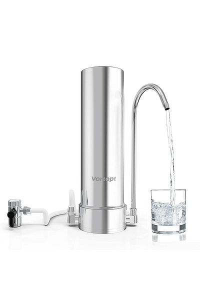 Koopsio F7 Ultrafiltration Water Filter, 5 Stages, 304 Stainless Steel, Removes Chlorine, Sediment and Heavy Metals