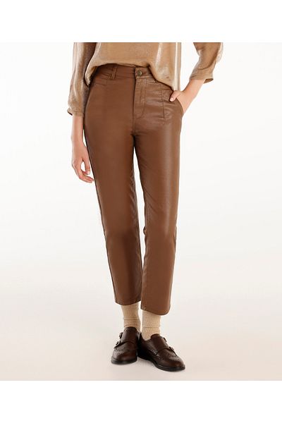 Yargıcı Regular Waist Straight Cut Trousers with Pen Detail