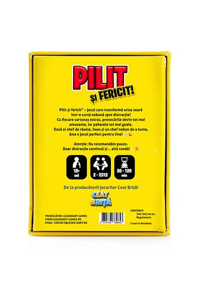 Legendary Gifts Party Game, Pilit si Fericit, 300 Challenges, Romanian Language