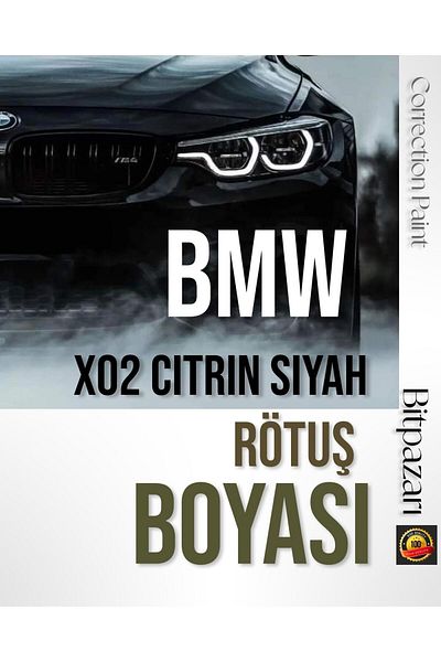 Flea Market Bmw Citrin Black - X02 - Professional Scratch Remover Touch-Up Paint 20ml.