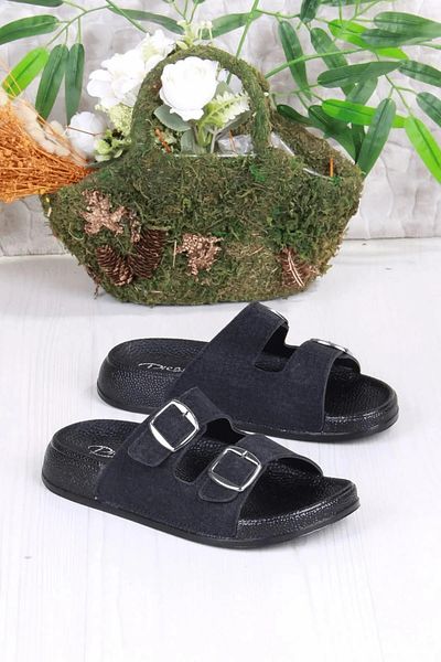 Behtah Kundura Glitter Stone Ορθοπεδική Μαλακή Σόλα Comfort Μοντέλο Παντόφλες Διπλή Πόρπη BRK Καθημερινές Άνετες Παντόφλες