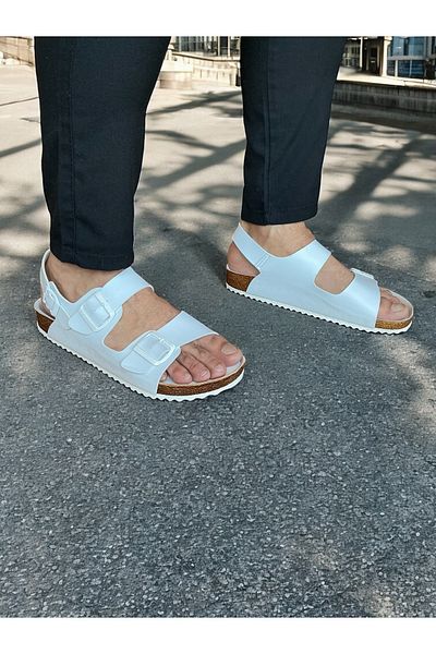COMFORT OF PANTOFOLE Λευκά Ανδρικά Σανδάλια