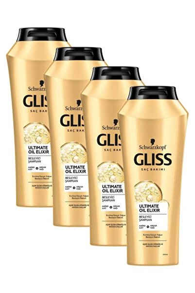 Gliss Ultimate Oil Elixir Besleyici Şampuan 500 ml X 4 Adet
