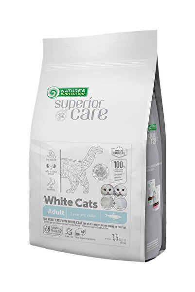 Nature's Protection Superior Care Beyaz Tüylü Kediler Için Tahılsız Ringa Bal...