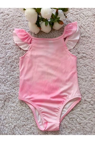 Modomood Girl's Swimsuit Digital Printed Butterfly Patterned Sea Pool Swimsuit
