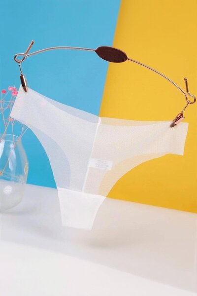 Bikini Mayokini Dünyası Безшовні лазерні трусики - білі