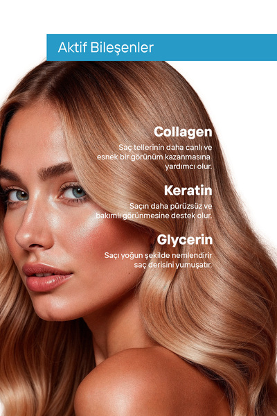 Dermavise Keratin & Kolajen Saç Bakım 10 in 1 Şampuan 375 ml