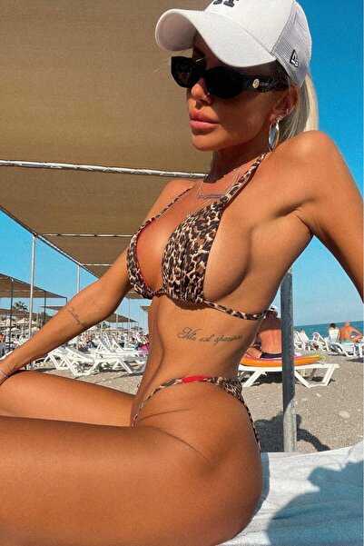 Bikini Mayokini Dünyası Μπικίνι Haroni Leo - Καφέ-Μαύρο