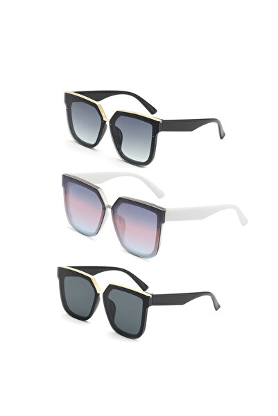 Lozzo 3-Piece Advantage Set Women's Uv400 Protection Sunglasses