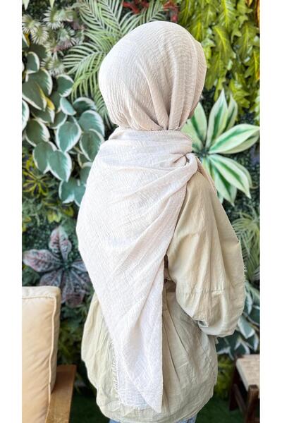 dermansaa Fil Dişi Konfor Bürümcük Şal - Dökümlü, Hafif, Yazlık - Terletmeyen Kumaş