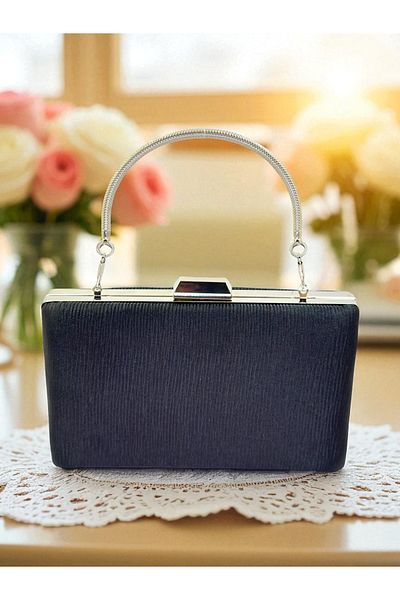 Biçanta Culoare neagră Waterway Model Satin Femei Rochie de Seara Geanta Nunta Logodna Absolvire