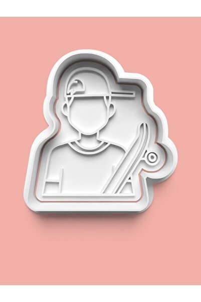 AKTASTORE قالب بسكويت للأطفال يركب على التزلج وقالب عجينة السكر