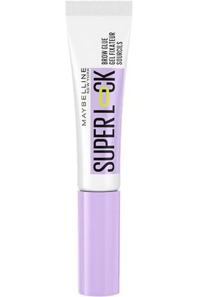 Maybelline New York Maybelline New York, Super Lock Brow Glue Eyebrow Gel, Lightweight Brow Gel for Up To 24HR Hold, Cle