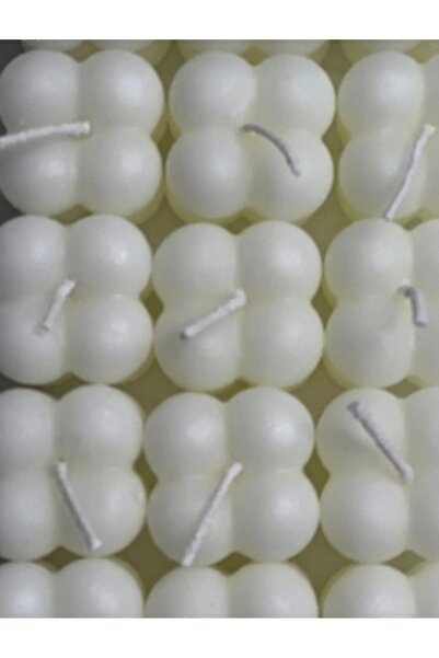 MK hobievimm 30 Adet Mini Bubble Kokulu Mum ( Söz, Nişan, Düğün İçin Hediyelik)