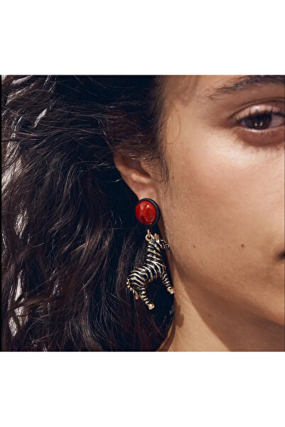 HOSBUTIK أقراط الحمار الوحشي الذهبية ZA