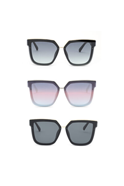 Lozzo 3-Piece Advantage Set Women's Uv400 Protection Sunglasses