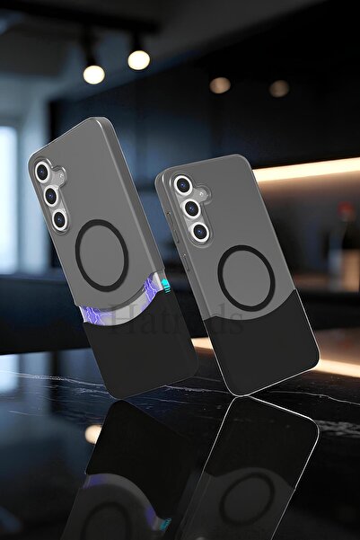 Hatreds Galaxy S24 FE Kılıf M-Safe Şarj Özellikli Mıknatıslı Duble Kapak