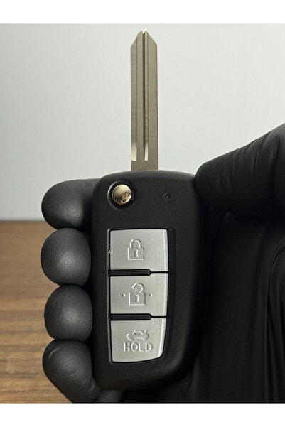 Luxe Aksesuarr Carcasa pentru telecomandă cu cheie cu 3 butoane pentru Nissan Juke Qashqai Micra X-Trail Rogue ‏