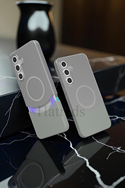 Hatreds Galaxy S25 Plus Kılıf M-Safe Şarj Özellikli Mıknatıslı Duble Kapak