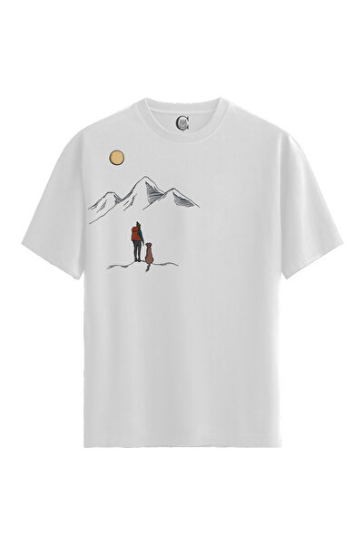 Color Luxe Women/Unisex White 100% Cotton Relaxed Fit (Relaxed Fit) Crew Neck...