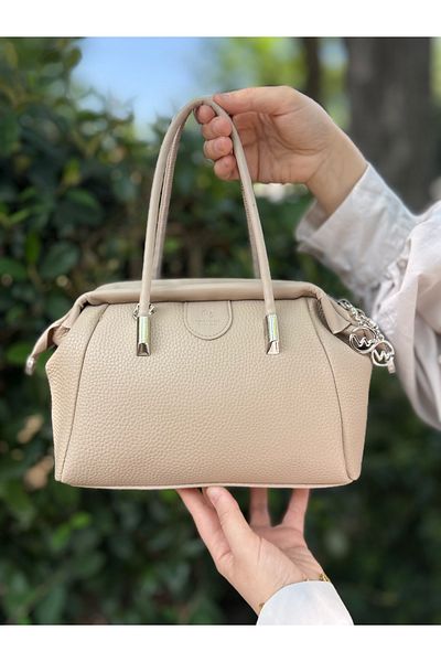 DEV 3 ADAM Nçs Mink Soft Leather Textured Stylish and Useful Women's Hand & Shoulder Bag (24X17Cm)
