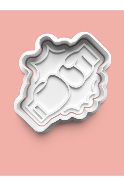 AKTASTORE قالب كوكيز بطابع مباراة الملاكمة وقالب عجينة السكر