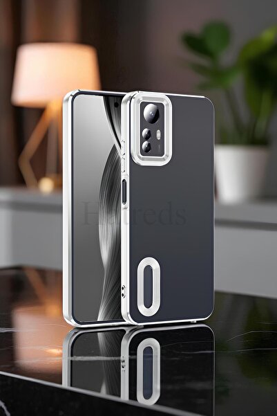 Hatreds Xiaomi Redmi Note 12S Kılıf Kamera Korumalı Logo Gösteren Omega Kapak