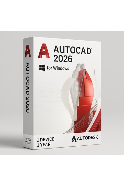 Autodesk Autocad 2026 (Windows) - 1 PC 1 Yıl Key (Full Sürüm)