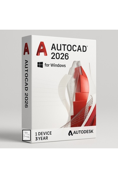 Autodesk Autocad 2026 (Windows) - 1 PC 3 Yıl Key (Full Sürüm)